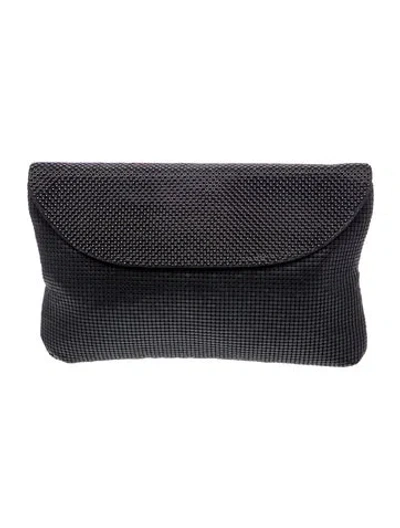 Pre-owned Whiting & Davis Metal Clutch In Black