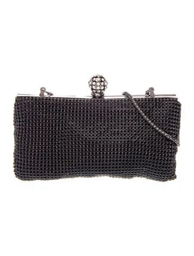 Pre-owned Whiting & Davis Metal Clutch In Blue