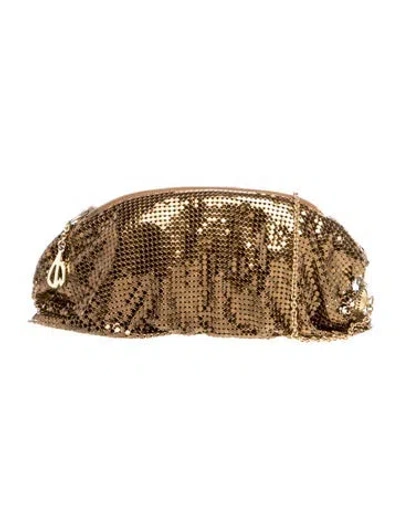 Pre-owned Whiting & Davis Metal Clutch In Brown