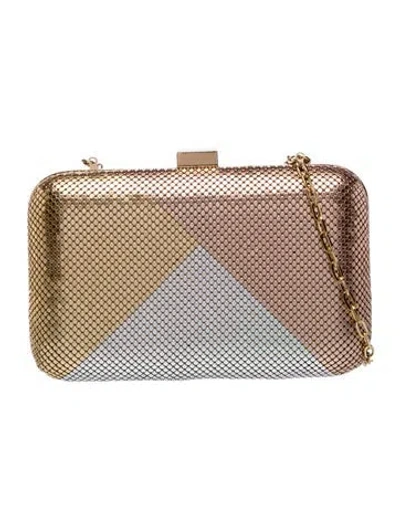 Pre-owned Whiting & Davis Metal Clutch In Gold/metallic