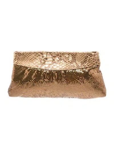 Pre-owned Whiting & Davis Metal Clutch In Neutrals