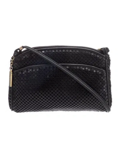 Pre-owned Whiting & Davis Metal Crossbody Bag In Black