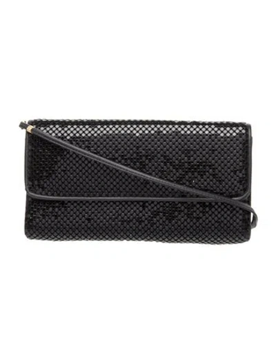 Pre-owned Whiting & Davis Metal Crossbody Bag In Black