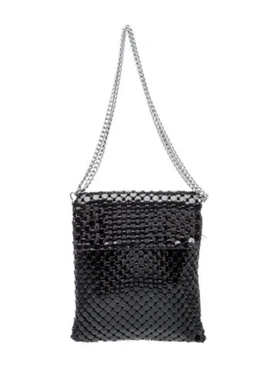 Pre-owned Whiting & Davis Metal Crossbody Bag In Black