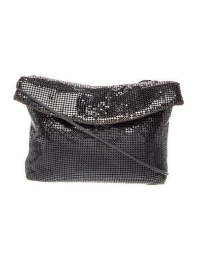 Pre-owned Whiting & Davis Metal Crossbody Bag In Black