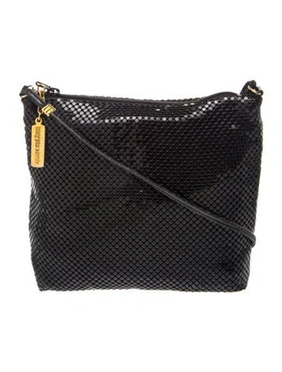 Pre-owned Whiting & Davis Metal Crossbody Bag In Black