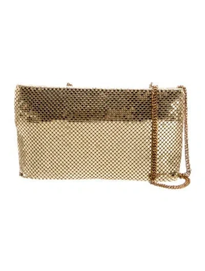 Pre-owned Whiting & Davis Metal Crossbody Bag In Gold