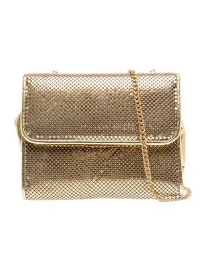 Pre-owned Whiting & Davis Metal Crossbody Bag In Gold