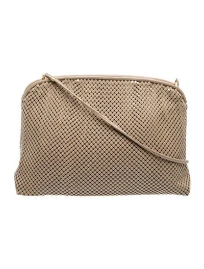 Pre-owned Whiting & Davis Metal Crossbody Bag In Neutrals