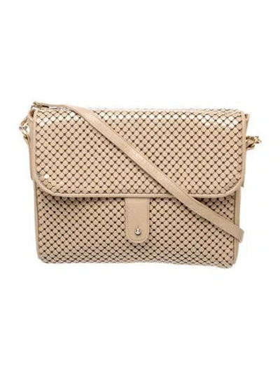 Pre-owned Whiting & Davis Metal Crossbody Bag In Neutrals