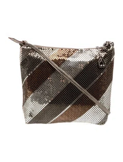 Pre-owned Whiting & Davis Metal Crossbody Bag In Silver