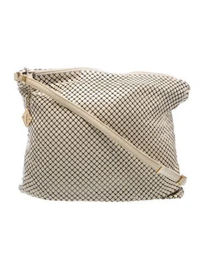 Pre-owned Whiting & Davis Metal Crossbody Bag In White