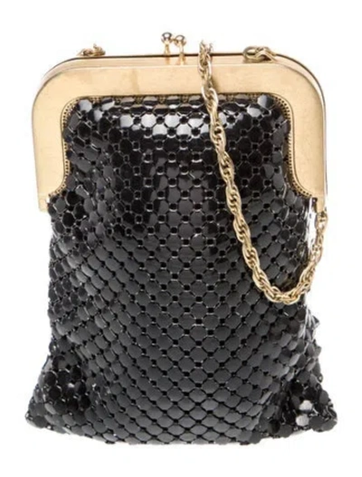 Pre-owned Whiting & Davis Metal Evening Bag In Black