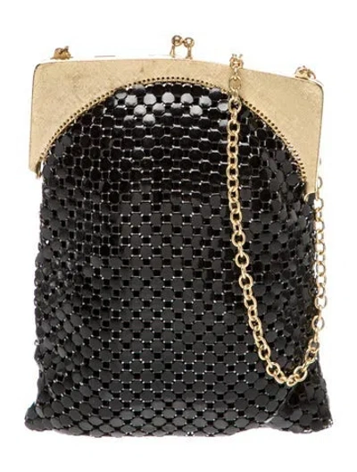 Pre-owned Whiting & Davis Metal Evening Bag In Black