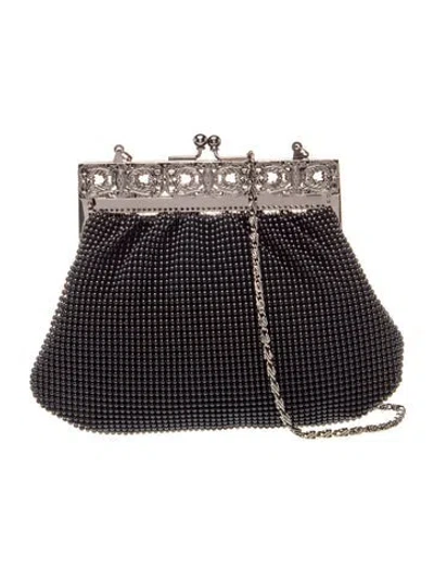 Pre-owned Whiting & Davis Metal Evening Bag In Black