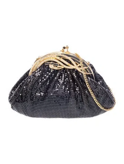 Pre-owned Whiting & Davis Metal Evening Bag In Blue