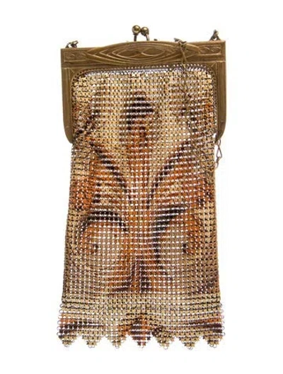 Pre-owned Whiting & Davis Metal Evening Bag In Brown