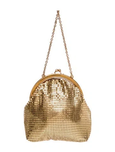 Pre-owned Whiting & Davis Metal Evening Bag In Gold