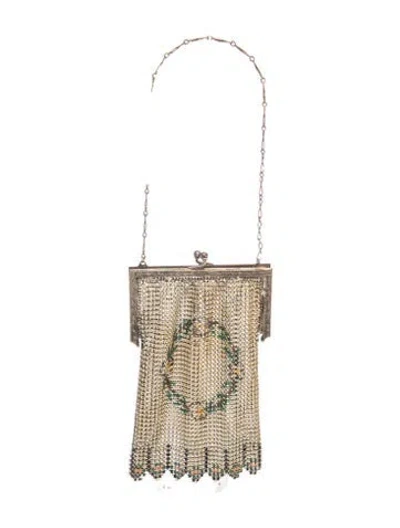 Pre-owned Whiting & Davis Metal Evening Bag In Gold