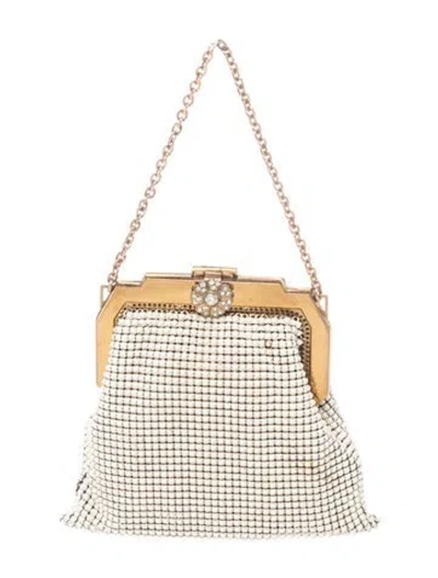 Pre-owned Whiting & Davis Metal Evening Bag In Gold