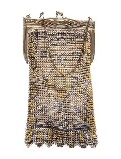 Pre-owned Whiting & Davis Metal Evening Bag In Gold