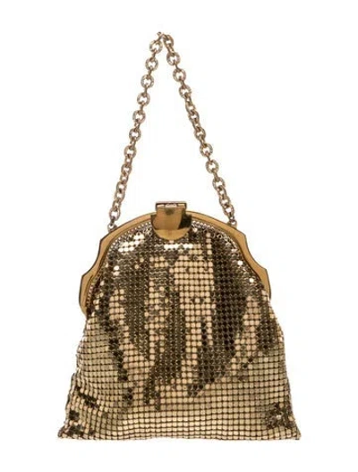 Pre-owned Whiting & Davis Metal Evening Bag In Gold