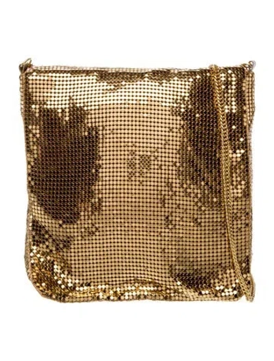 Pre-owned Whiting & Davis Metal Evening Bag In Gold/metallic