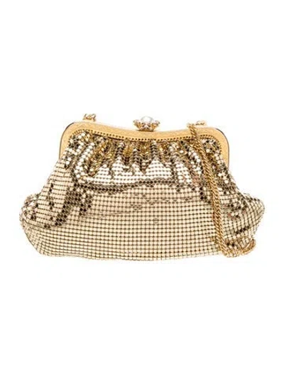 Pre-owned Whiting & Davis Metal Evening Bag In Gold/metallic