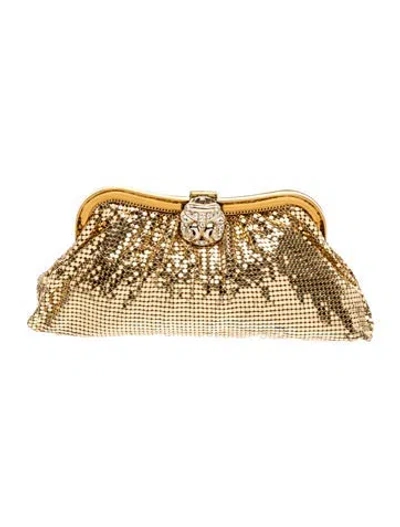 Pre-owned Whiting & Davis Metal Evening Bag In Gold/metallic