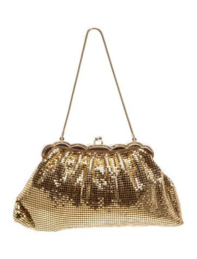 Pre-owned Whiting & Davis Metal Evening Bag In Gold/metallic