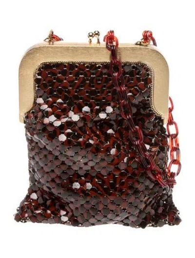 Pre-owned Whiting & Davis Metal Evening Bag In Red