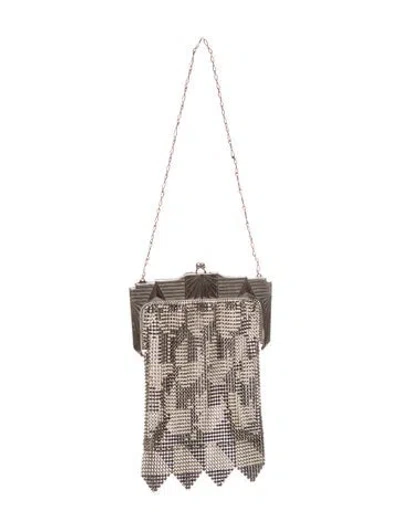 Pre-owned Whiting & Davis Metal Evening Bag Vintage In Metallic/silver