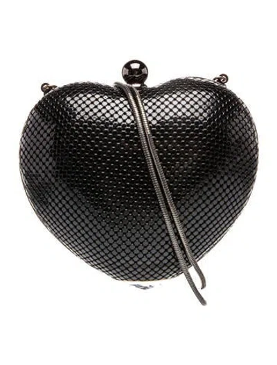 Pre-owned Whiting & Davis Metal Evening Bag W/ Tags In Black