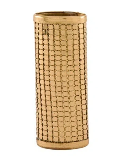 Pre-owned Whiting & Davis Metal Lighter Case Holder In Gold