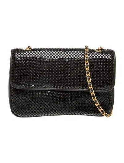 Pre-owned Whiting & Davis Metal Minaudière In Black