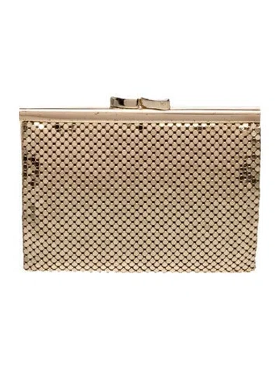 Pre-owned Whiting & Davis Metal Minaudière In Neutral