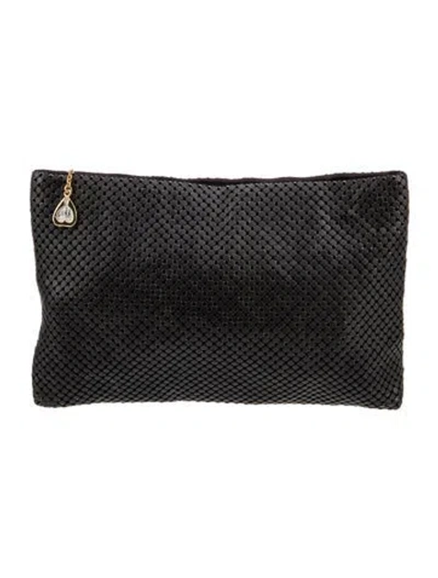 Pre-owned Whiting & Davis Metal Portfolio In Black