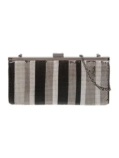 Pre-owned Whiting & Davis Metal Shoulder Bag In Black