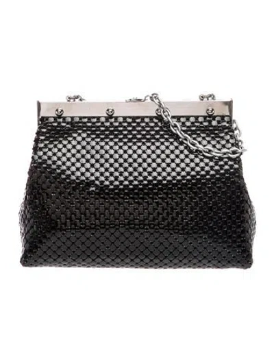 Pre-owned Whiting & Davis Metal Shoulder Bag In Black
