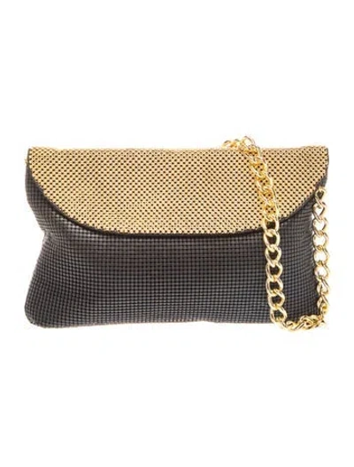 Pre-owned Whiting & Davis Metal Shoulder Bag In Black