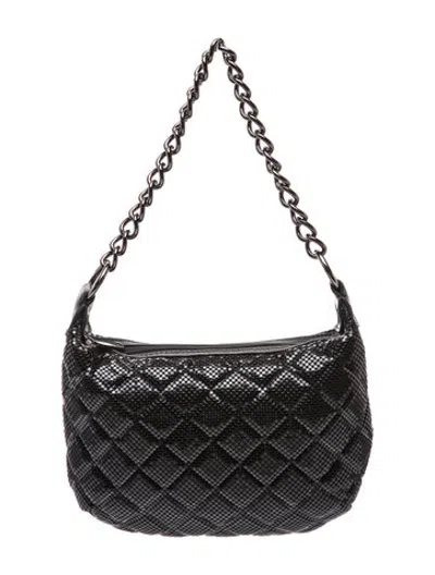 Pre-owned Whiting & Davis Metal Shoulder Bag In Black