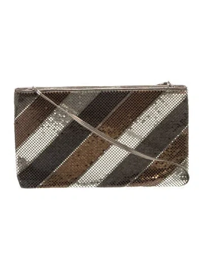 Pre-owned Whiting & Davis Metal Shoulder Bag In Brown