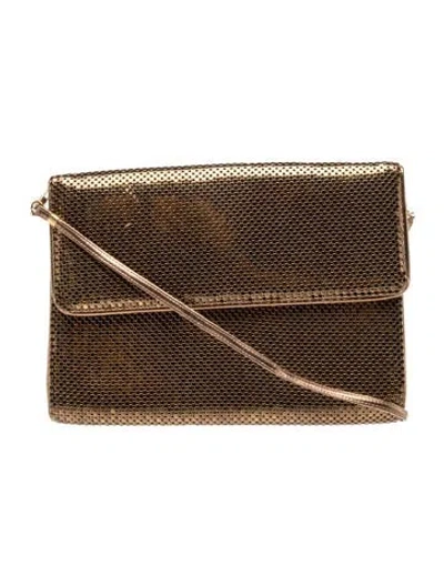 Pre-owned Whiting & Davis Metal Shoulder Bag In Brown