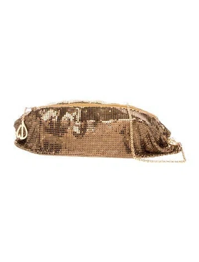 Pre-owned Whiting & Davis Metal Shoulder Bag In Gold/metallic
