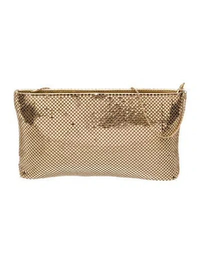 Pre-owned Whiting & Davis Metal Shoulder Bag In Gold/metallic