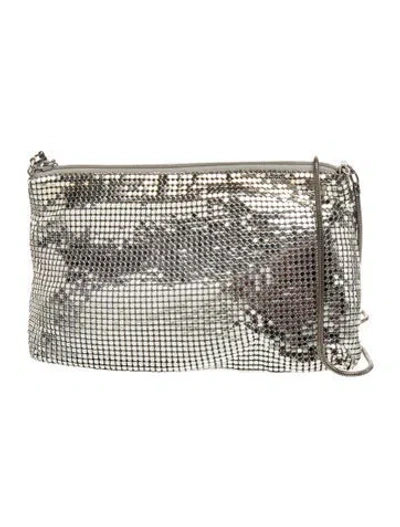 Pre-owned Whiting & Davis Metal Shoulder Bag In Metallic/silver