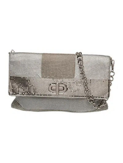 Pre-owned Whiting & Davis Metal Shoulder Bag In Metallic/silver