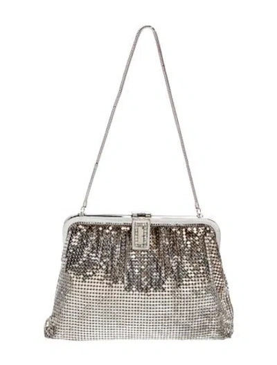Pre-owned Whiting & Davis Metal Shoulder Bag In Silver