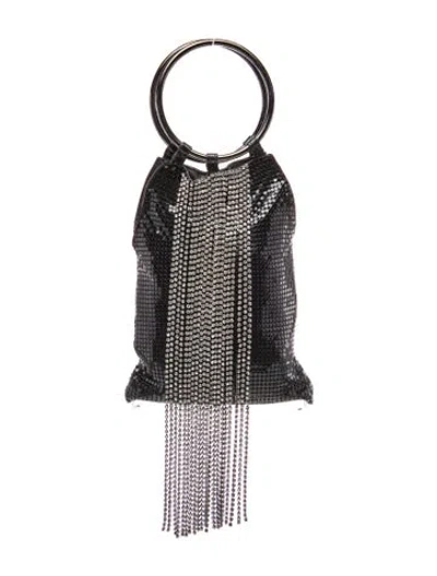 Pre-owned Whiting & Davis Metal Top Handle Bag In Black