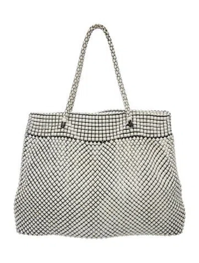 Pre-owned Whiting & Davis Metal Top Handle Bag In Neutral